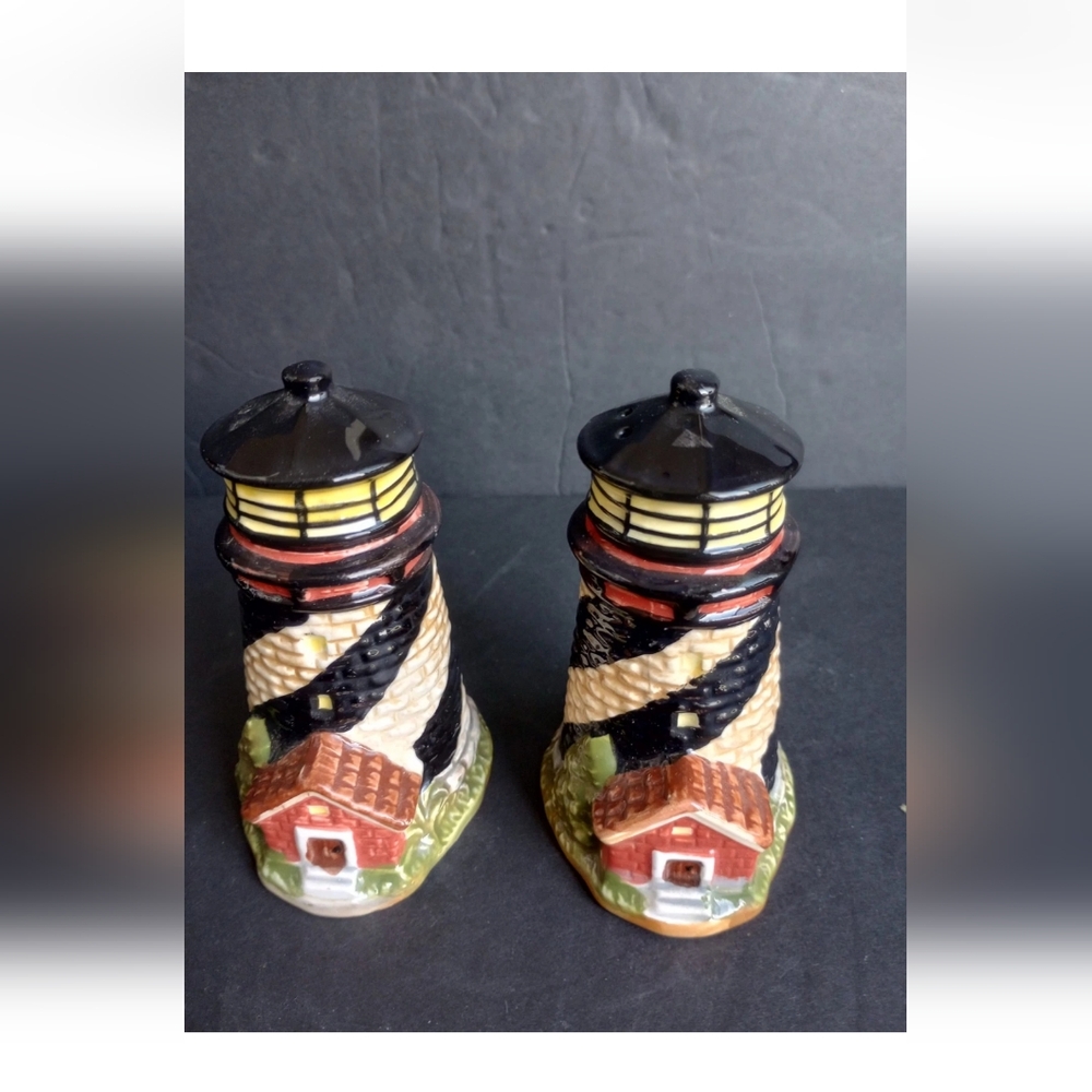 Vintage GKAO Lighthouse Salt And Pepper Shakers